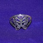 Springtime Butterfly Silver Ring